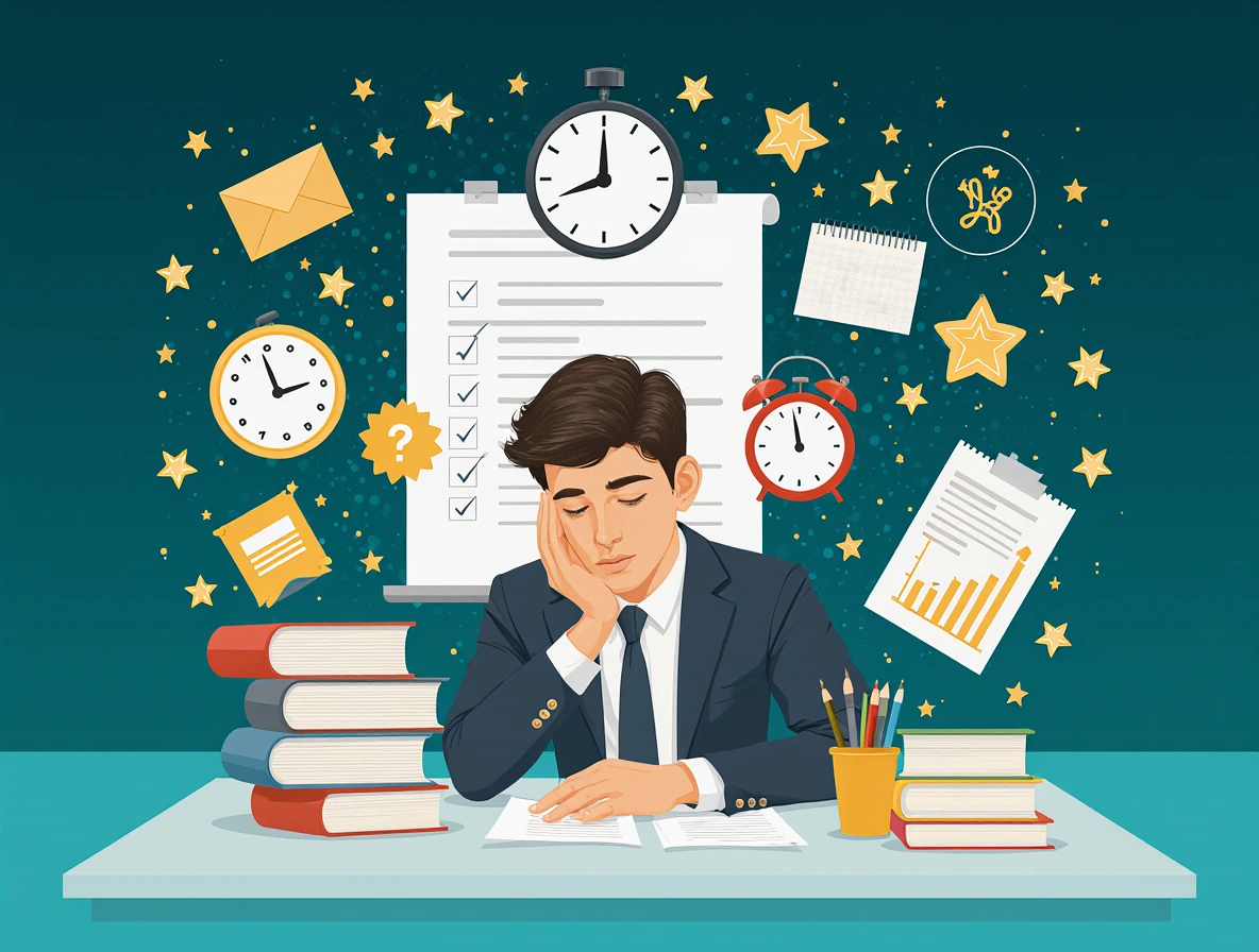 estudiante realizando examen 